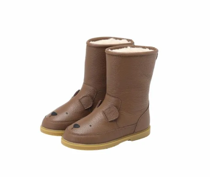 Donsje Amsterdam Animal Styles Boys Wadudu Classic Boots Cognac Leather