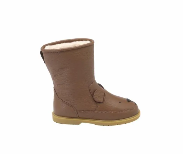 Donsje Amsterdam Animal Styles Boys Wadudu Classic Boots Cognac Leather