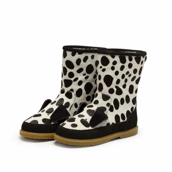 Donsje Amsterdam Animal Styles Boys Wadudu Exclusive Boots Spotted Cow Hair