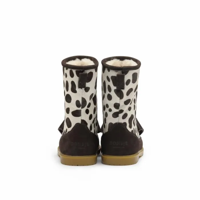 Donsje Amsterdam Animal Styles Boys Wadudu Exclusive Boots Spotted Cow Hair