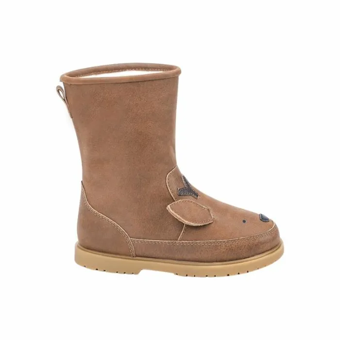 Donsje Amsterdam Animal Styles Girls Wadudu Special Boots Chestnut Leather