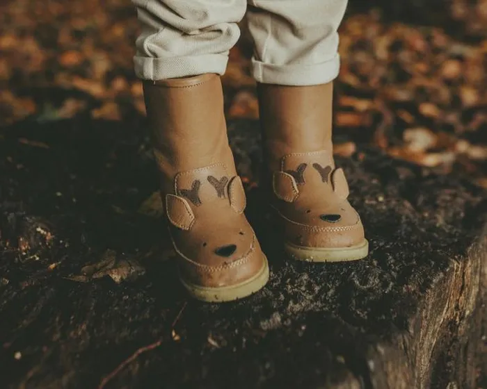 Donsje Amsterdam Animal Styles Girls Wadudu Special Boots Chestnut Leather