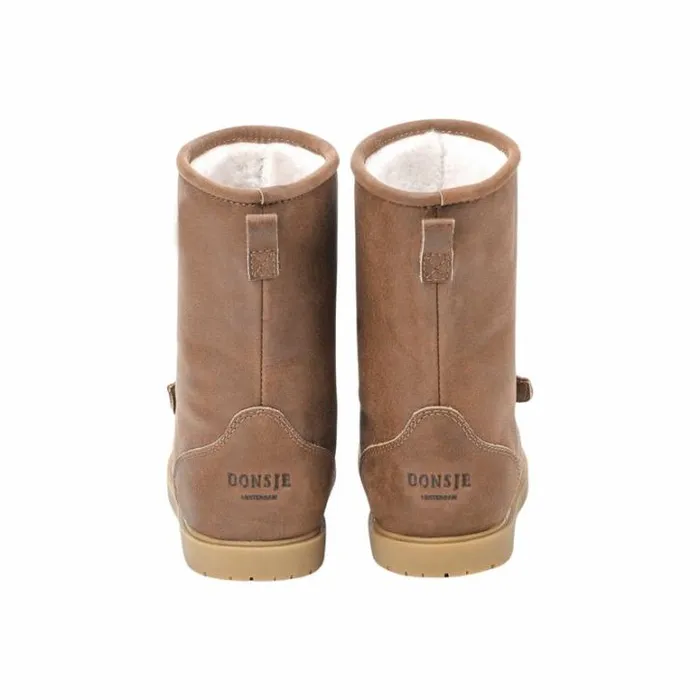 Donsje Amsterdam Animal Styles Girls Wadudu Special Boots Chestnut Leather