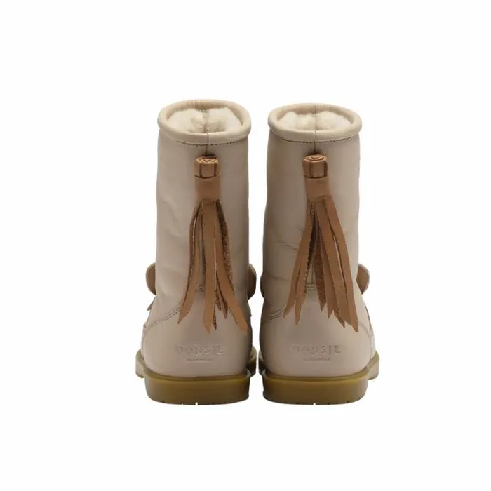 Donsje Amsterdam Animal Styles Girls Wadudu Special Boots Ivory Leather