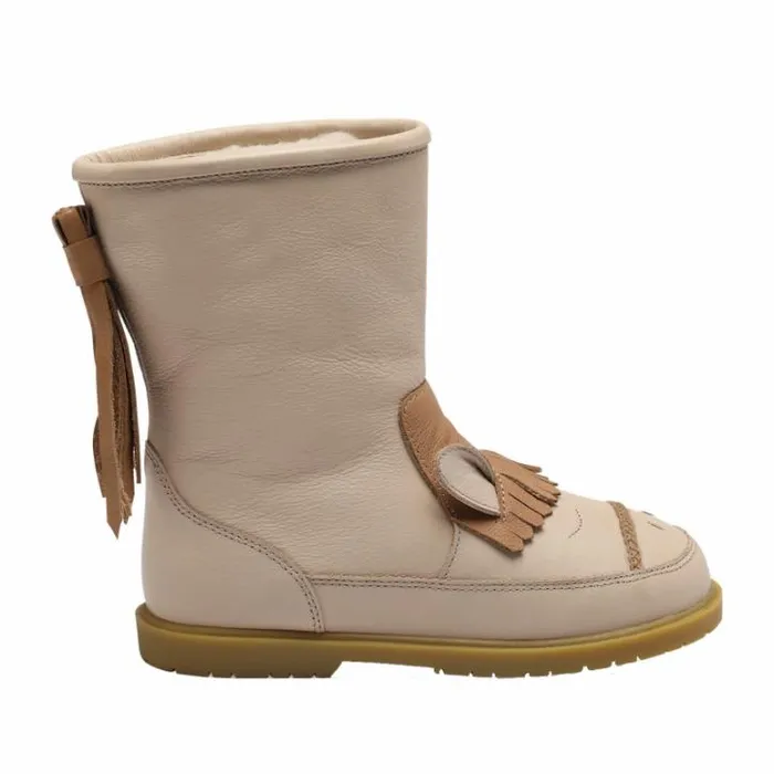 Donsje Amsterdam Animal Styles Girls Wadudu Special Boots Ivory Leather