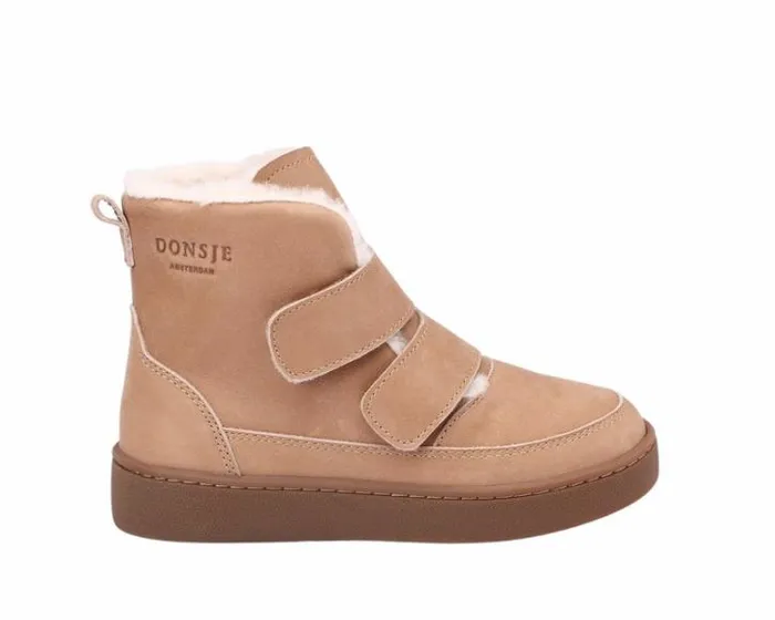 Donsje Amsterdam Ankle Boots Boys Clenn Boots Beige Leather
