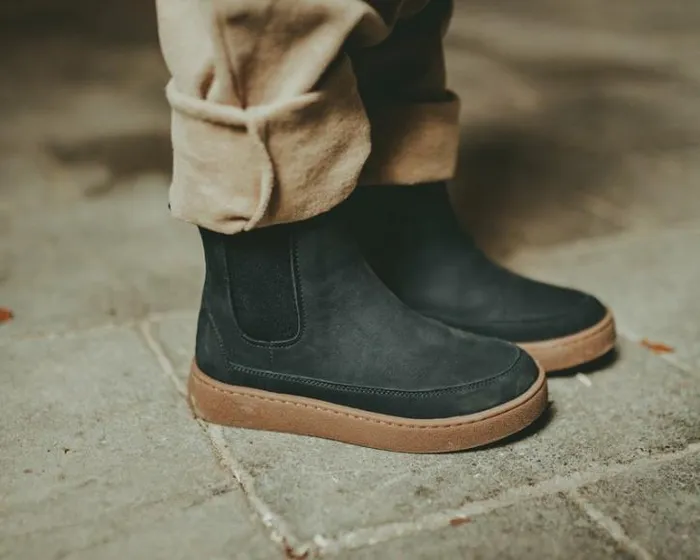 Donsje Amsterdam Ankle Boots Boys Ojeh Boots Navy Nubuck
