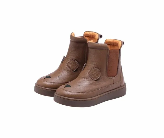 Donsje Amsterdam Ankle Boots Boys Thuru Classic Boots Cognac Leather