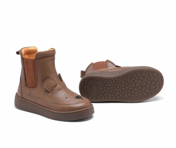 Donsje Amsterdam Ankle Boots Boys Thuru Classic Boots Cognac Leather