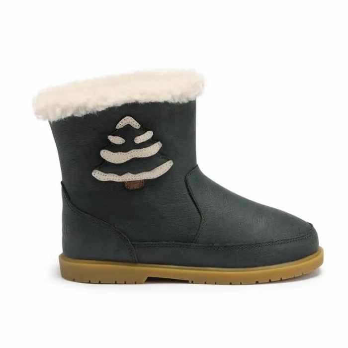 Donsje Amsterdam Ankle Boots Boys Trene Boots Deep Green Leather