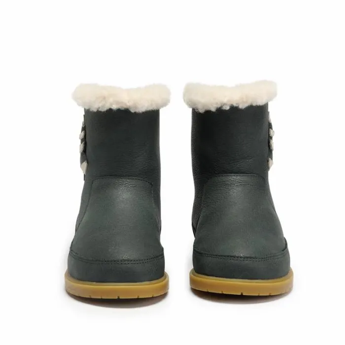 Donsje Amsterdam Ankle Boots Boys Trene Boots Deep Green Leather