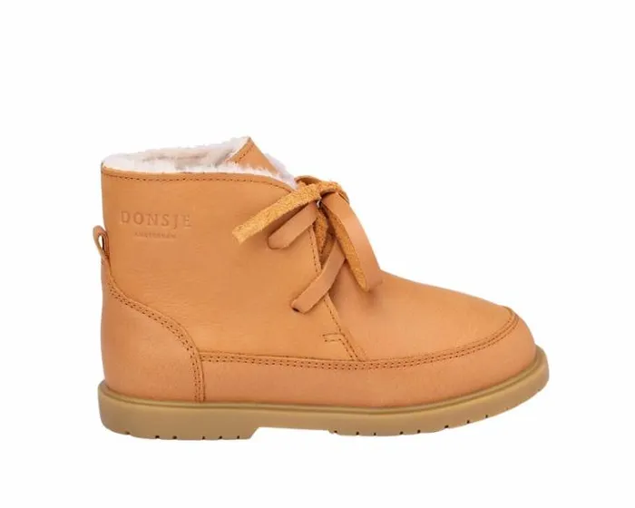 Donsje Amsterdam Ankle Boots Girls Buddy Caramel Leather
