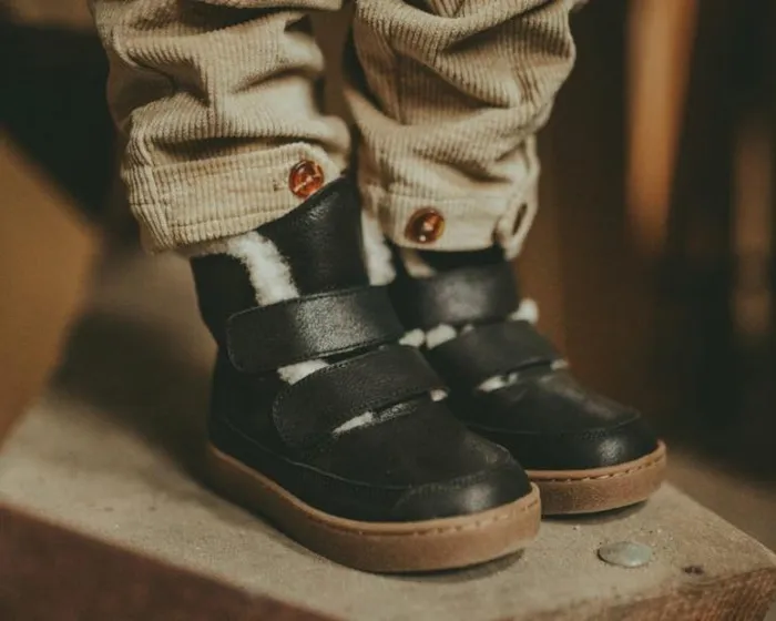Donsje Amsterdam Ankle Boots Girls Clenn Boots Black Leather