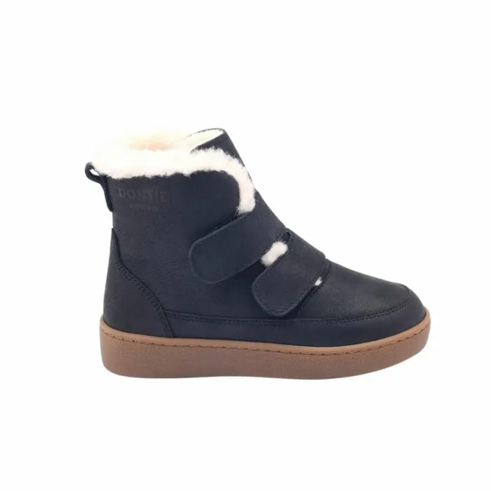 Donsje Amsterdam Ankle Boots Girls Clenn Boots Black Leather