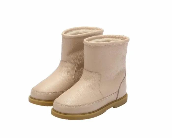 Donsje Amsterdam Ankle Boots Girls Elmis Light Rose Leather