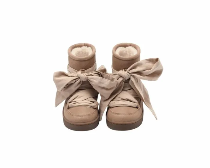 Donsje Amsterdam Ankle Boots Girls Ganza Boots Hazelnut Leather