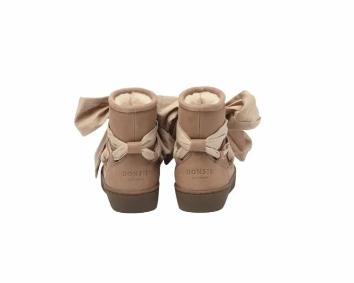 Donsje Amsterdam Ankle Boots Girls Ganza Boots Hazelnut Leather