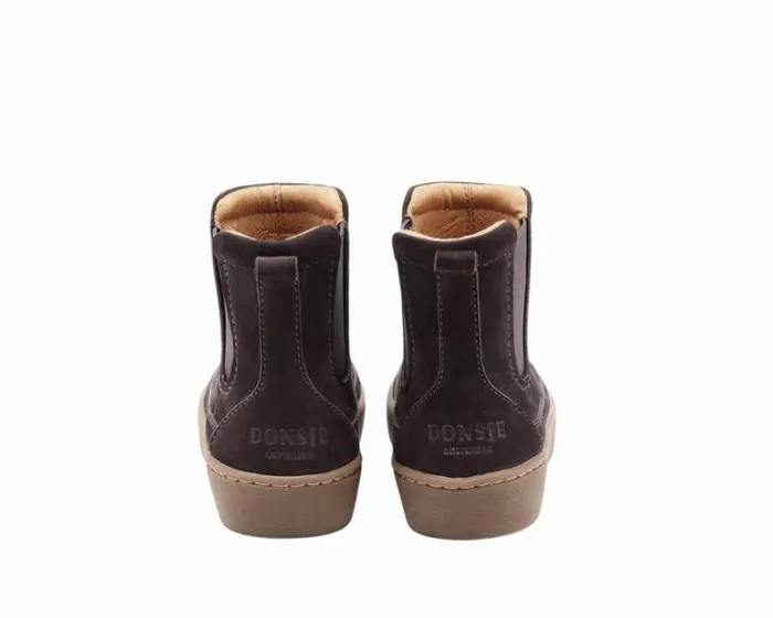 Donsje Amsterdam Ankle Boots Girls Ojeh Boots Dark Brown Nubuck