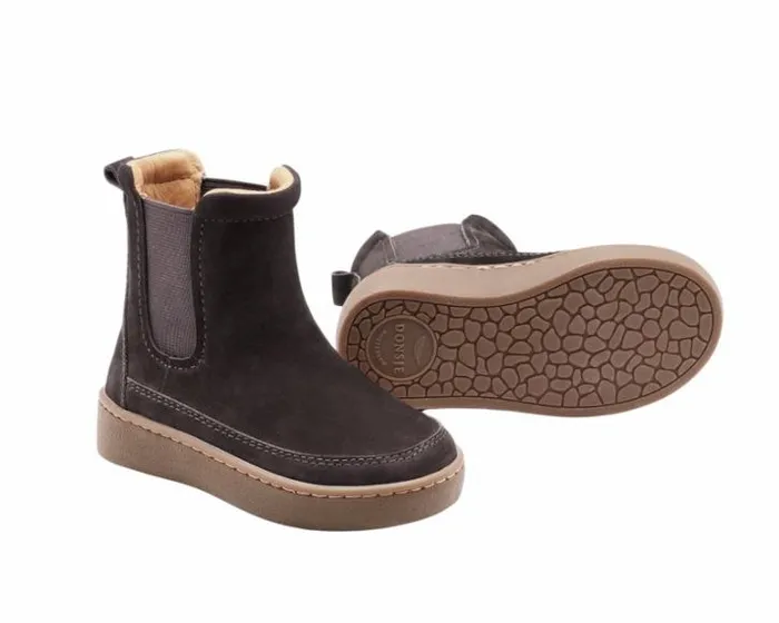 Donsje Amsterdam Ankle Boots Girls Ojeh Boots Dark Brown Nubuck
