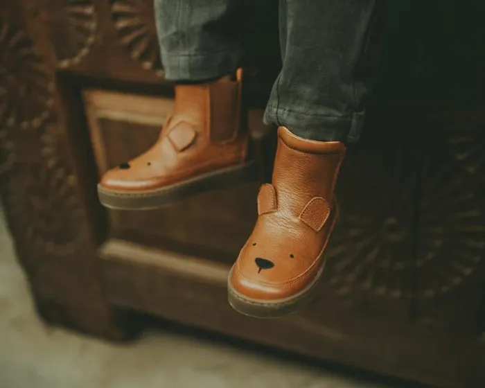 Donsje Amsterdam Ankle Boots Girls Thuru Classic Boots Cognac Leather
