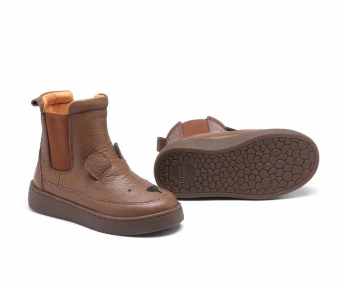 Donsje Amsterdam Ankle Boots Girls Thuru Classic Boots Cognac Leather