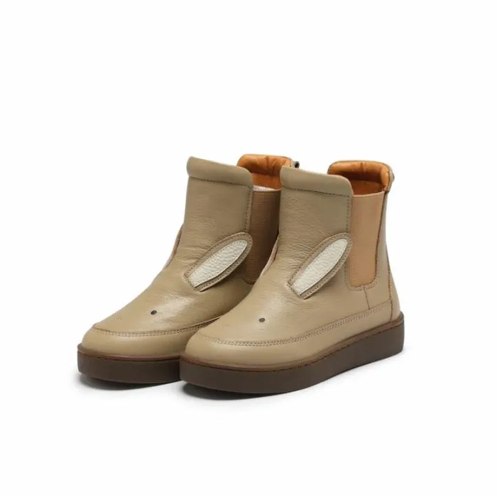 Donsje Amsterdam Ankle Boots Girls Thuru Classic Boots Taupe Leather