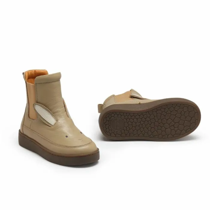 Donsje Amsterdam Ankle Boots Girls Thuru Classic Boots Taupe Leather