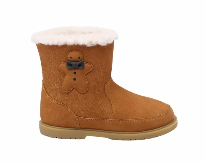 Donsje Amsterdam Ankle Boots Girls Trene Camel Betting Leather