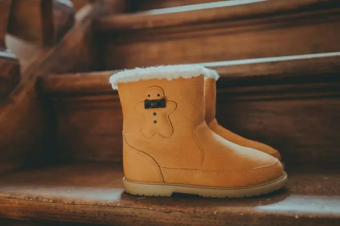 Donsje Amsterdam Ankle Boots Girls Trene Camel Betting Leather