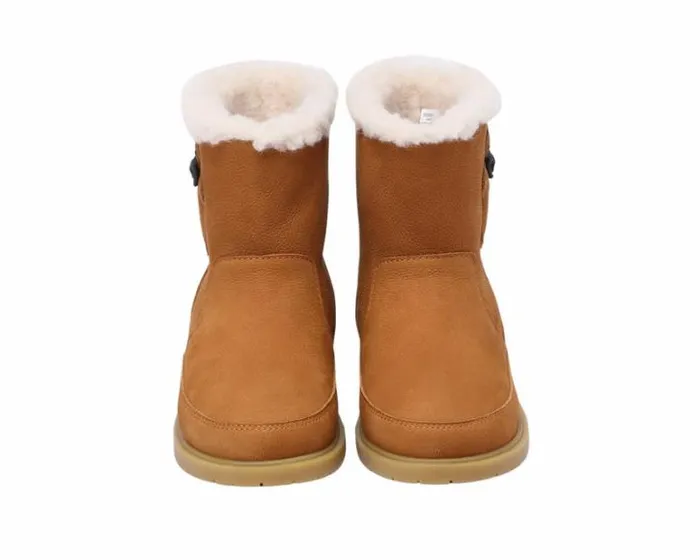 Donsje Amsterdam Ankle Boots Girls Trene Camel Betting Leather