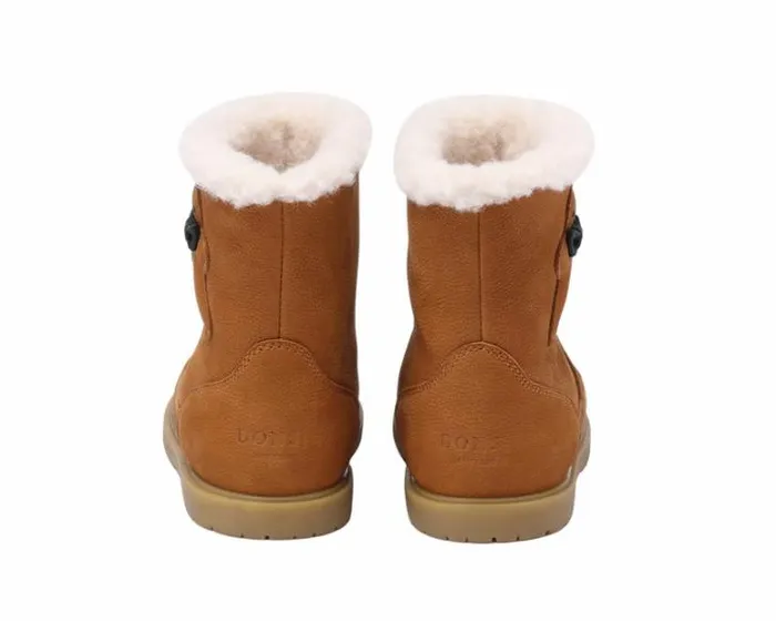 Donsje Amsterdam Ankle Boots Girls Trene Camel Betting Leather