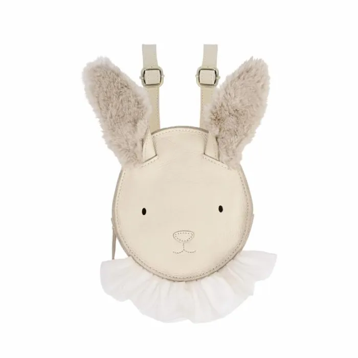 Donsje Amsterdam Backpacks and Purses Girls Festie Backpack Cream Leather