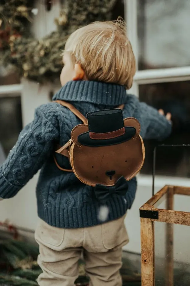 Donsje Amsterdam Backpacks and Purses Girls Matsi Backpack Cognac Classic Leather
