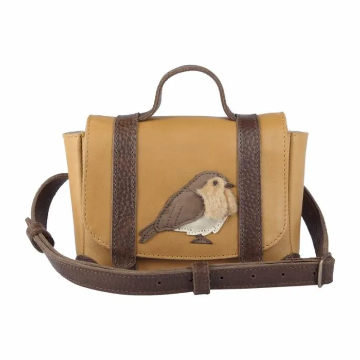 Donsje Amsterdam Backpacks and Purses Girls Trychel Bum Bag Camel Classic Leather