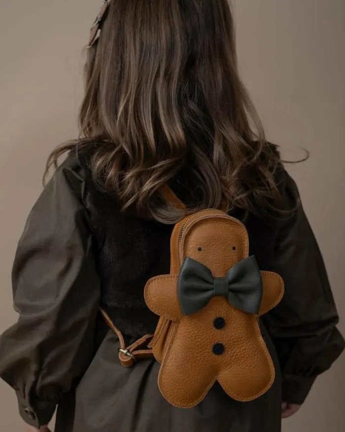 Donsje Amsterdam Backpacks Boys Kliff Backpack Toast Grain Leather