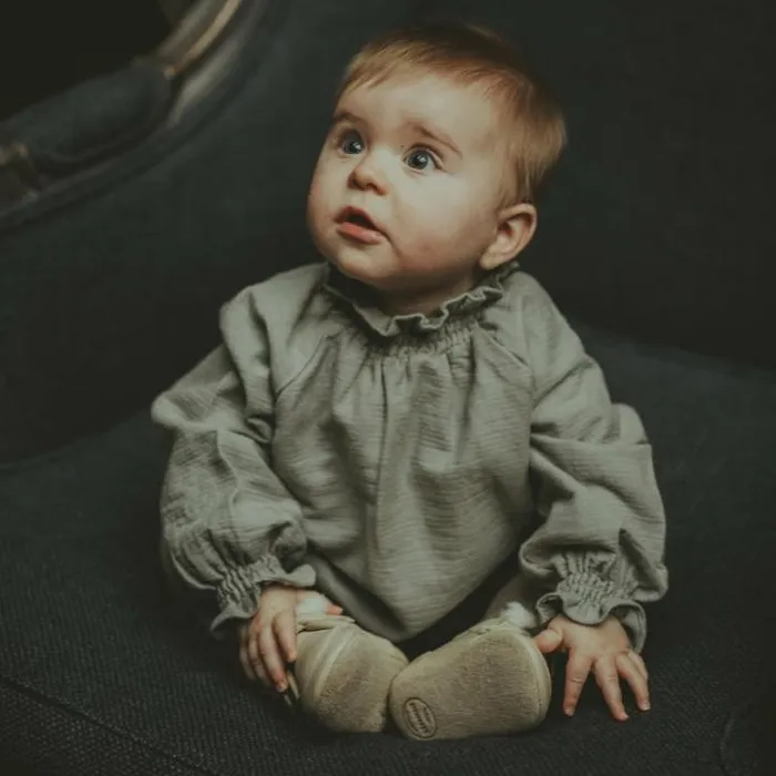 Donsje Amsterdam Bodysuits and Playsuits Baby Bie Romper Pigeon Blue