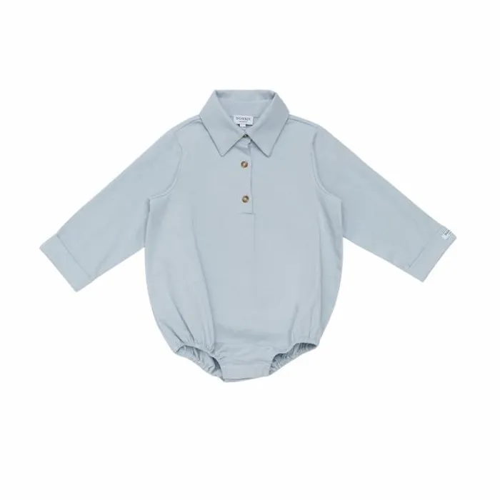 Donsje Amsterdam Bodysuits and Playsuits Baby Frimml Romper Ice Blue