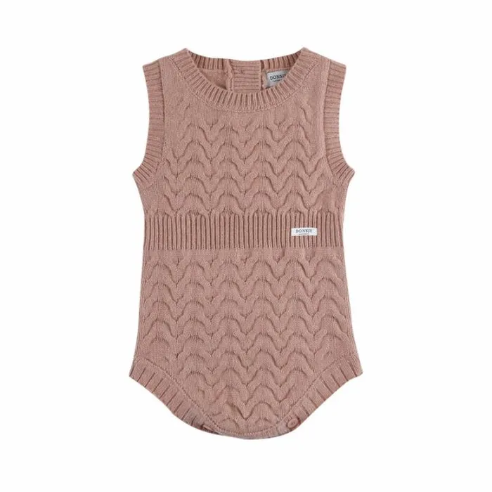 Donsje Amsterdam Bodysuits and Playsuits Baby Klaes Playsuit Cloudy Rose
