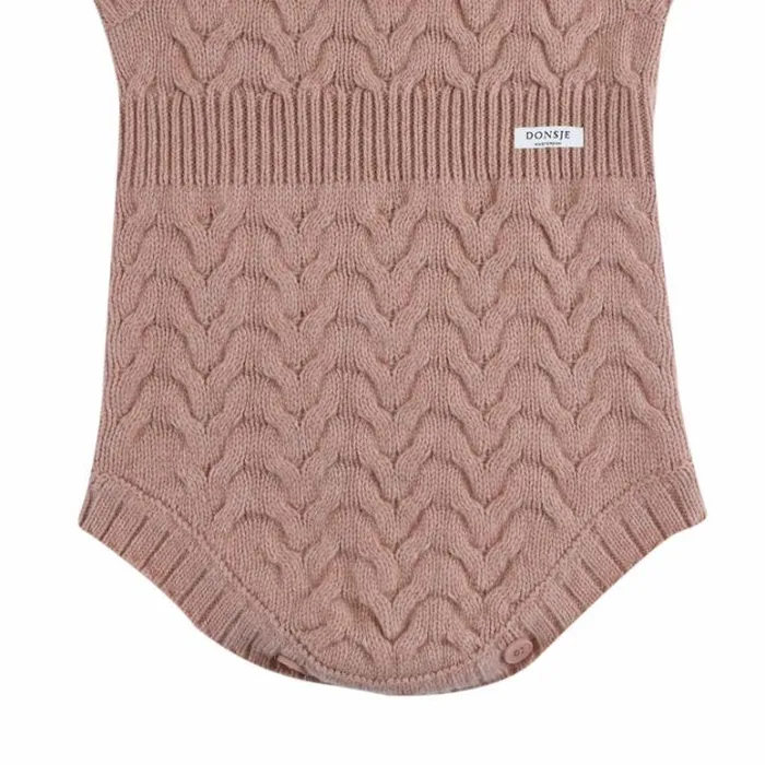 Donsje Amsterdam Bodysuits and Playsuits Baby Klaes Playsuit Cloudy Rose