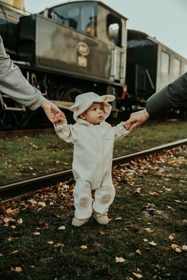 Donsje Amsterdam Bodysuits and Playsuits Baby Lonik Jumpsuit Warm White