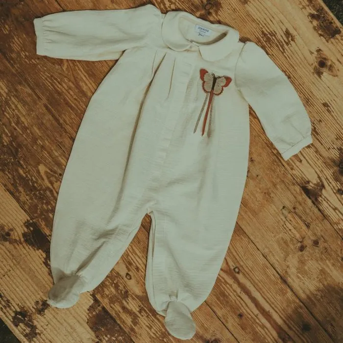 Donsje Amsterdam Bodysuits and Playsuits Baby Nanieke Onesie Light Corn