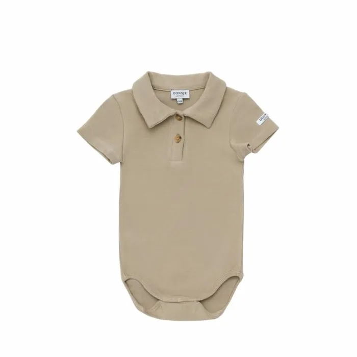 Donsje Amsterdam Bodysuits and Playsuits Baby Qoli Bodysuit Feather Grey
