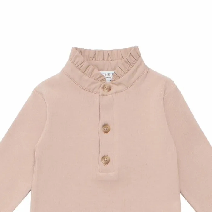 Donsje Amsterdam Bodysuits and Playsuits Baby Qouches Bodysuit Hazelnut Blush