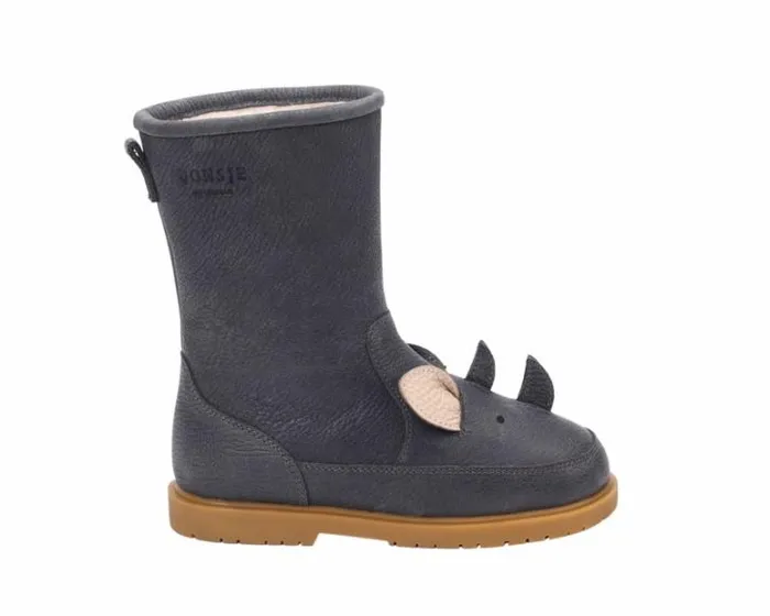 Donsje Amsterdam Boots Boys Wadudu Special Petrol Leather