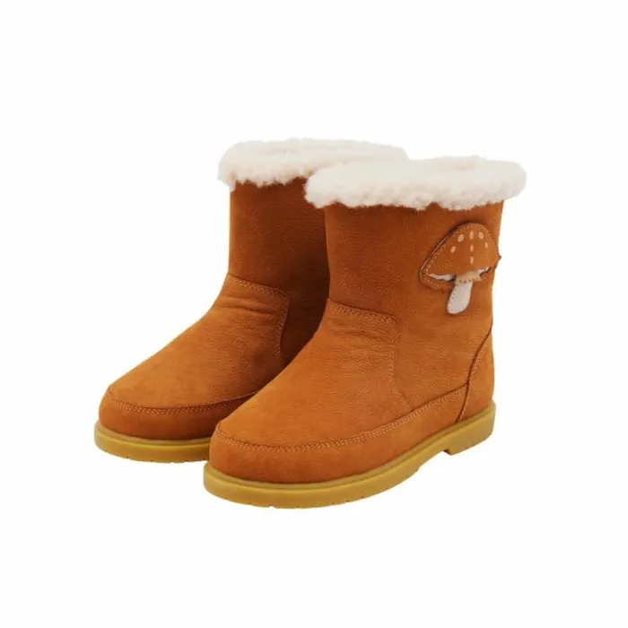 Donsje Amsterdam Boots Girls Dusk Camel Betting Leather