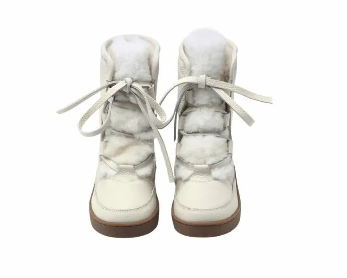 Donsje Amsterdam Boots Girls Sonny Boots Off White Leather