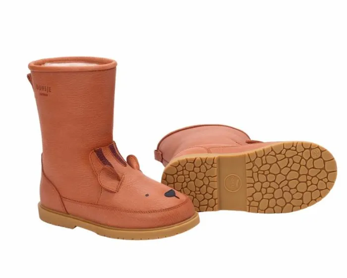 Donsje Amsterdam Boots Girls Wadudu Classic Boots Fudge Leather