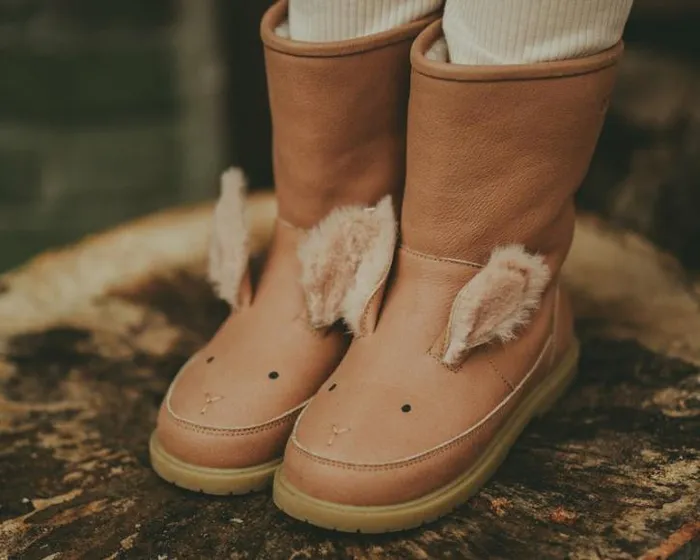 Donsje Amsterdam Boots Girls Wadudu Exclusive Boots Hazelnut Leather