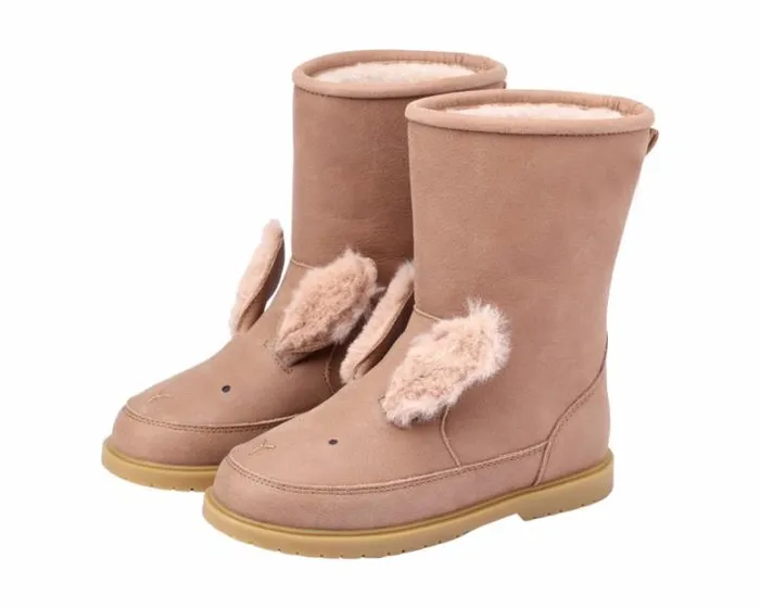Donsje Amsterdam Boots Girls Wadudu Exclusive Boots Hazelnut Leather