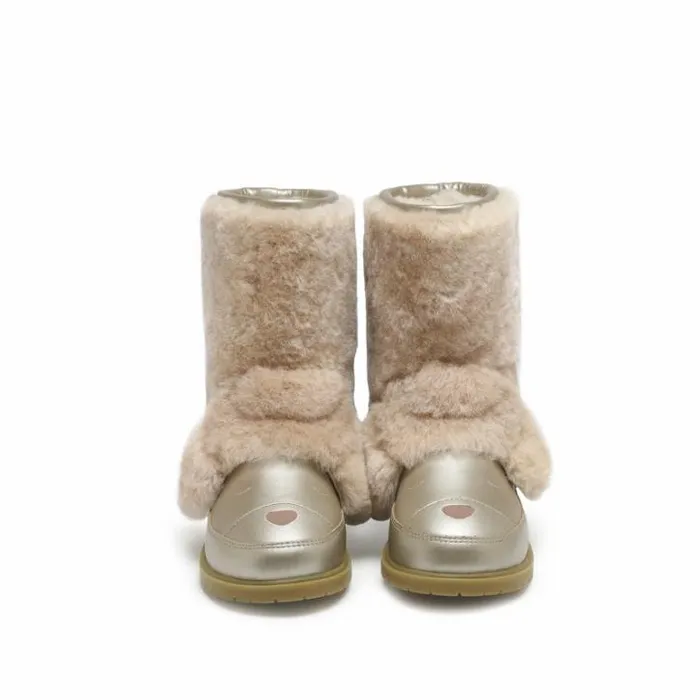 Donsje Amsterdam Boots Girls Wadudu Exclusive Boots Light Beige Sheep Wool